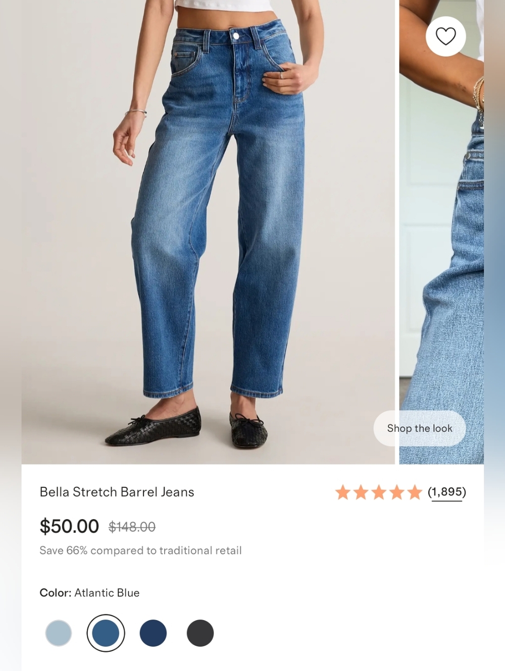Quince Bella Barrel Stretch Jeans